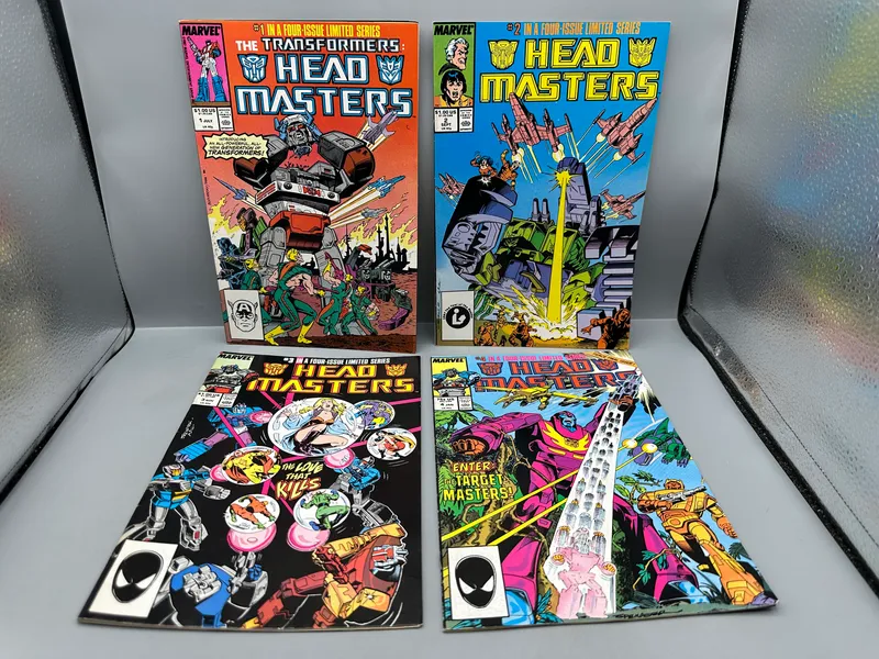 Marvel Comics The Transformers: Headmasters #1, #2, #3, and #4 (1987-1988) - Complete Limited Series Set - 1st Appearance of Headmasters and Targetmasters from auction in Greenville, Ohio — image 16