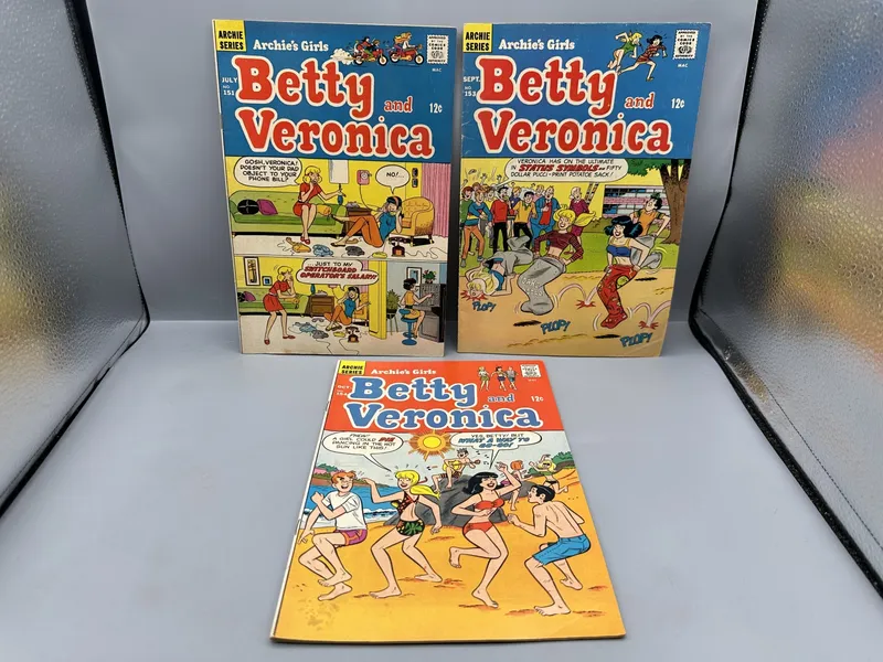 Archie Comics Archie's Girls Betty and Veronica #151, #153, and #154 (1968) - Dan DeCarlo covers from auction in Greenville, Ohio — image 24