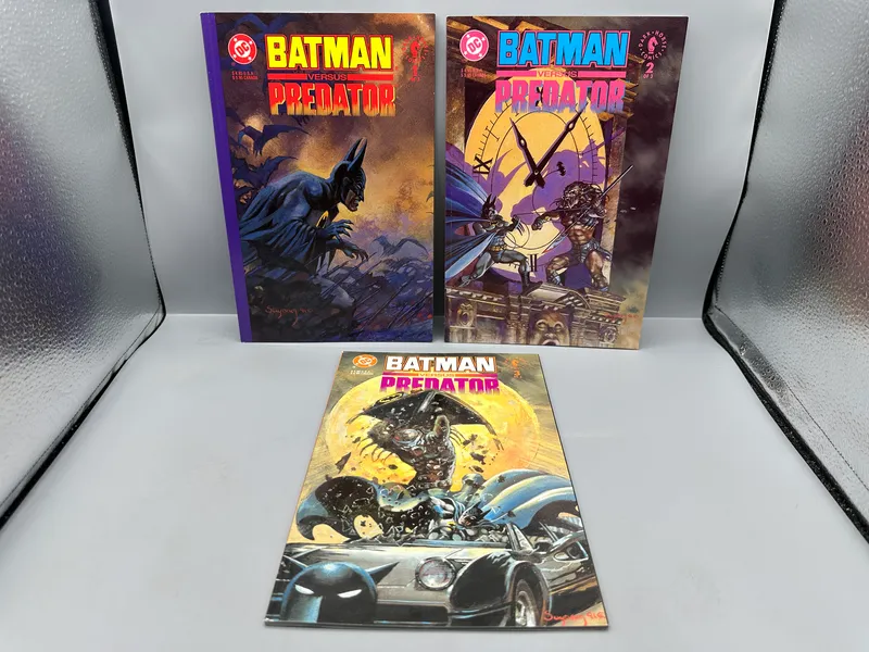 DC Comics / Dark Horse Comics Batman versus Predator #1-3 (1991-1992) - First meeting of Batman and Predator - Dave Gibbons story - Andy and Adam Kubert art from auction in Greenville, Ohio — image 37