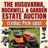 The Husqvarna, Rockwell & Garden Estate Auction (Leduc Pick-ups) (Lawn Tractor, Tools, Camping… – Beck Auctions Inc.