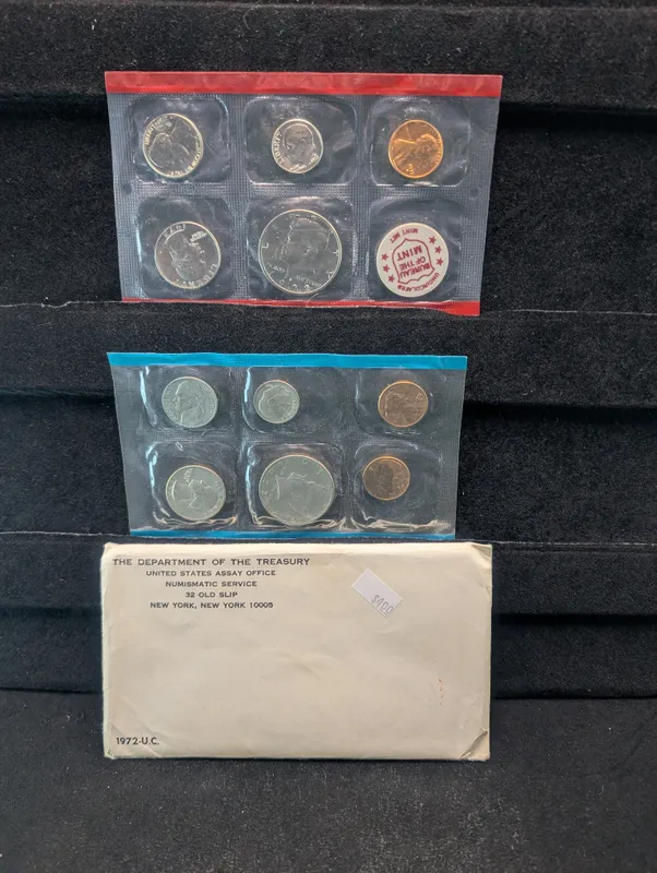 1972 P&D U.S. Uncirculated Mint Coin Set In OGP from auction in Greenville, Ohio — image 7