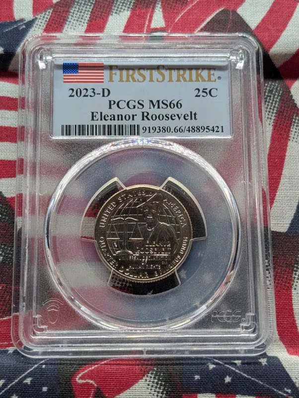 2023-D Eleanor Roosevelt Washington Quarter PCGS MS66 - First Strike from auction in Greenville, Ohio — image 7