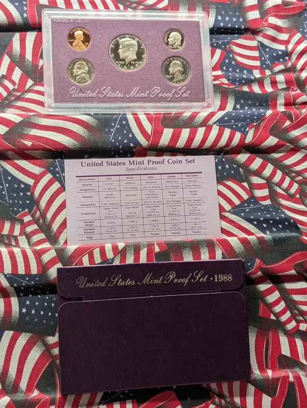 1988-S U.S. Mint Proof Set in OGP w/ COA from auction in Greenville, Ohio — image 8
