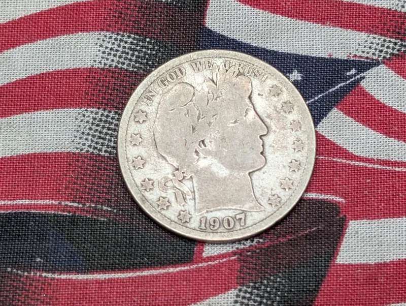 1907-S Barber 90% Silver Half Dollar from auction in Greenville, Ohio — image 19