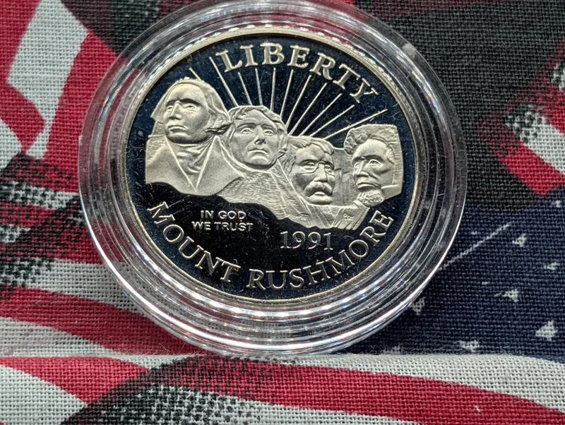 1991-S Mount Rushmore Golden Anniversary Proof Half Dollar from auction in Greenville, Ohio — image 27