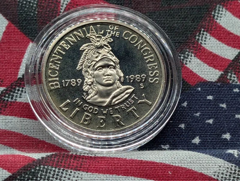 1989-S Congress Bicentennial Commemorative Half Dollar from auction in Greenville, Ohio — image 45