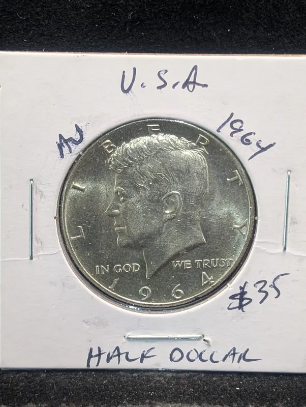 1964-P 90% Silver Kennedy Half Dollar from auction in Greenville, Ohio — image 10