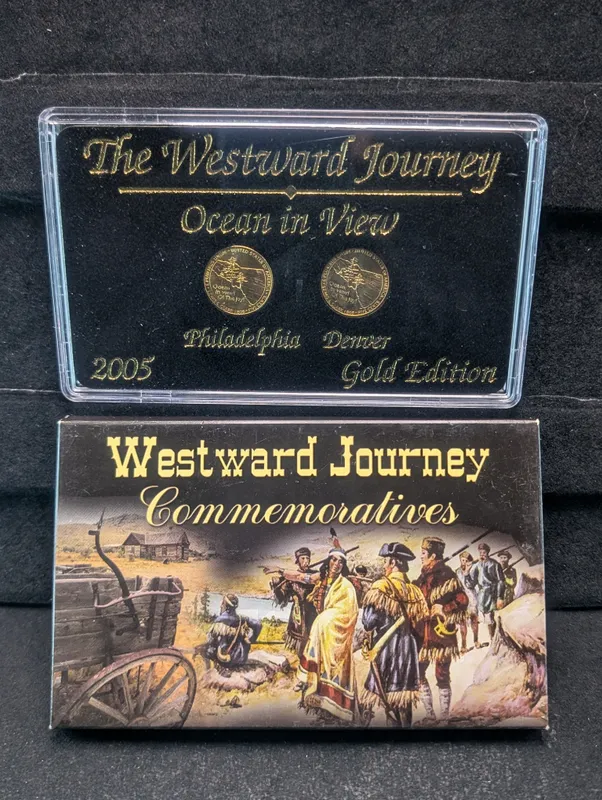 2005 P&D Ocean In View Gold Edition Westward Journey Jefferson Nickel Set from auction in Greenville, Ohio — image 12