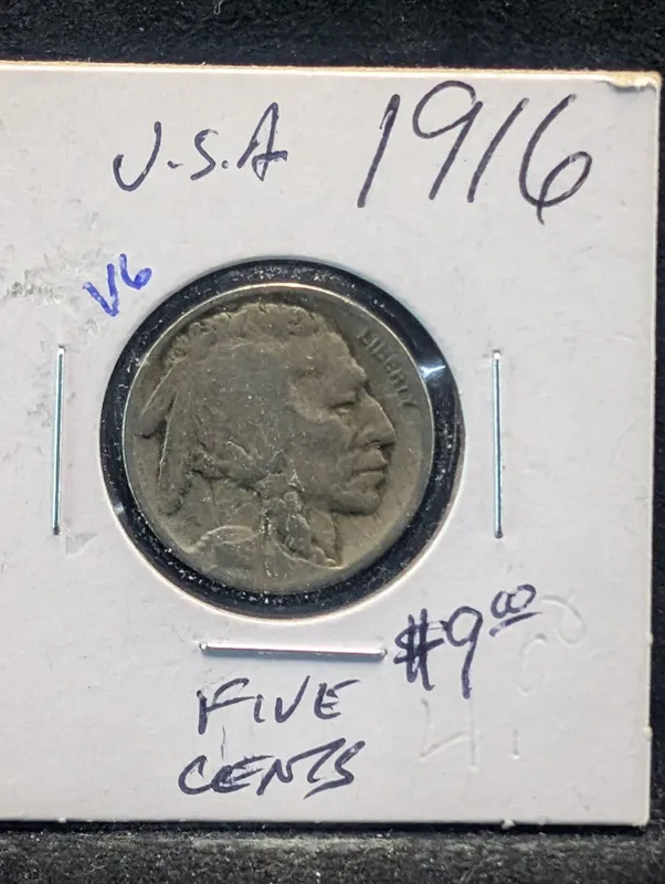 1916-P Indian Head Buffalo Nickel - Better Teen Date! from auction in Greenville, Ohio — image 17