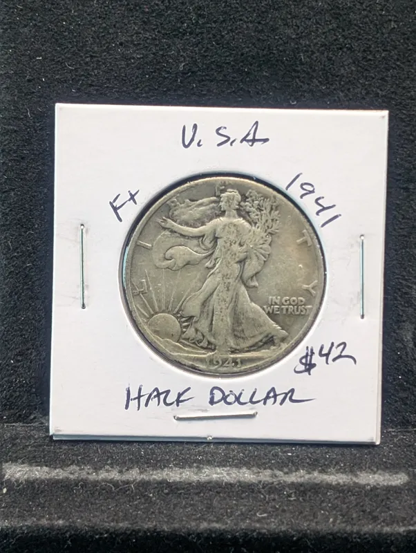 1941-P 90% Silver Walking Liberty Half Dollar - WWII Era! from auction in Greenville, Ohio — image 31
