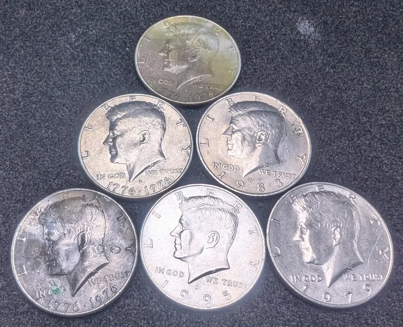 (6) Assorted Kennedy Half Dollars from auction in Greenville, Ohio — image 35