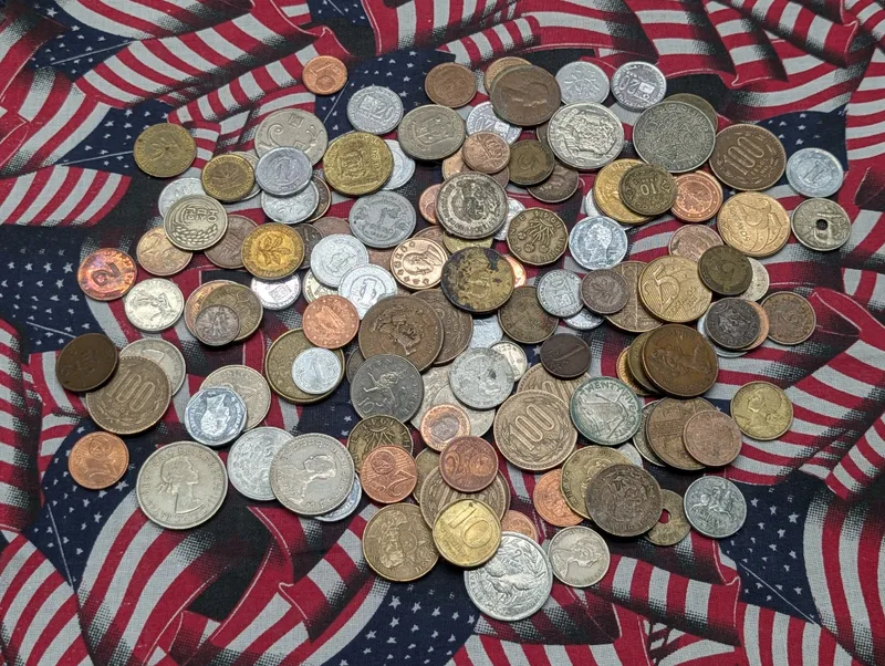 1.2 lbs. Assorted World Coins from auction in Greenville, Ohio — image 17