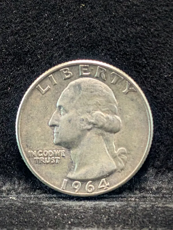 1964-P Washington Quarter, 90% Silver from auction in Greenville, Ohio — image 9