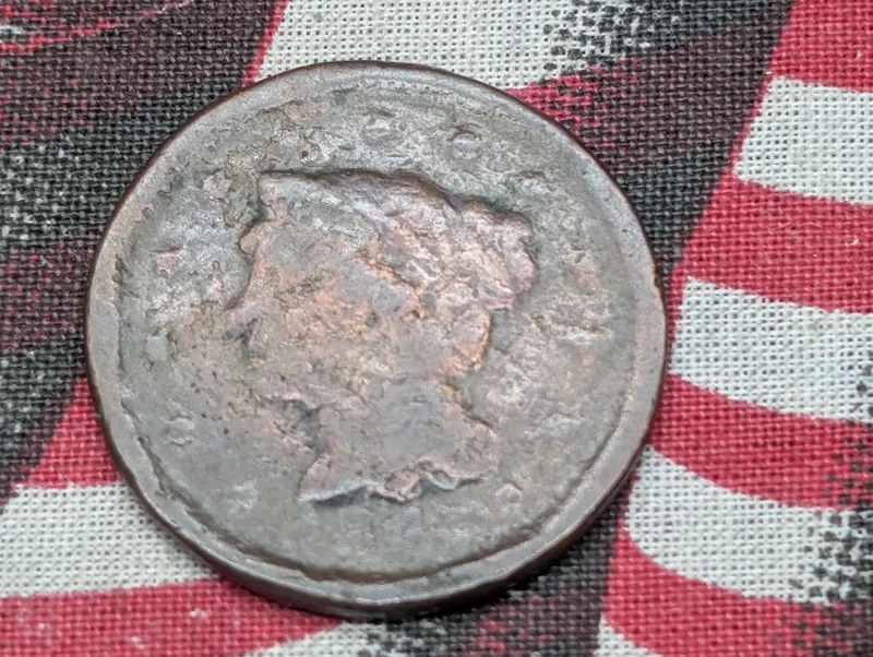 1847 Braided Hair Large Cent, from auction in Greenville, Ohio — image 38