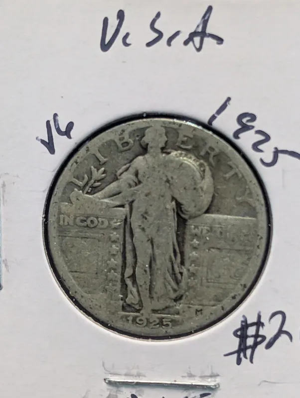 1925 90% Silver Standing Liberty Quarter - 101 Years Old! from auction in Greenville, Ohio — image 39