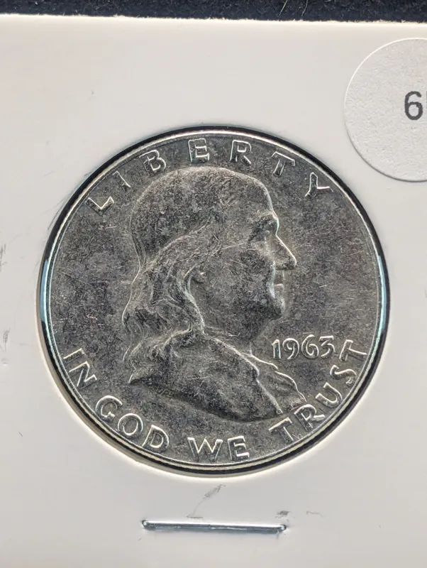 1963-D Franklin 90% Silver Half Dollar from auction in Greenville, Ohio — image 42