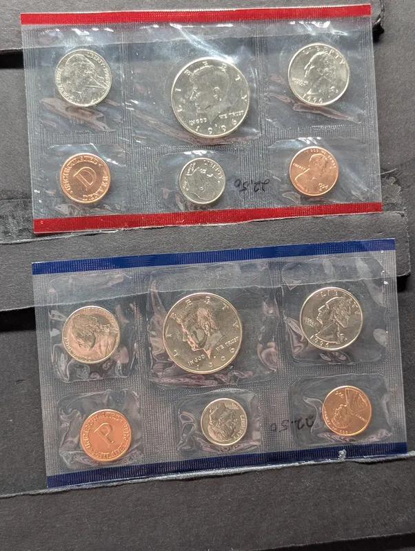 1996-P&D U.S. Mint Uncirculated Sets - Missing 1996-W Dime from auction in Greenville, Ohio — image 25