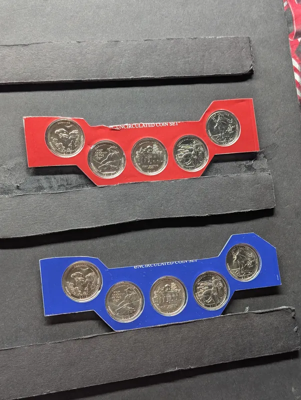 2016-P & D America the Beautiful Uncirculated Quarter Set Cut From OGP - (10) coins total from auction in Greenville, Ohio — image 48