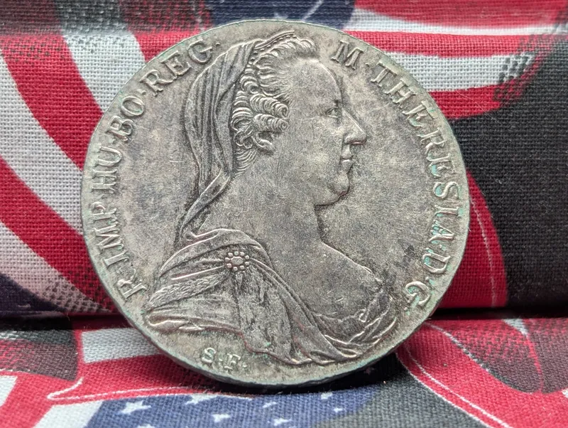 1780 Austria Maria Theresa Thaler Restrike, 83.3 Fine Silver, 28.0668 g from auction in Greenville, Ohio — image 2