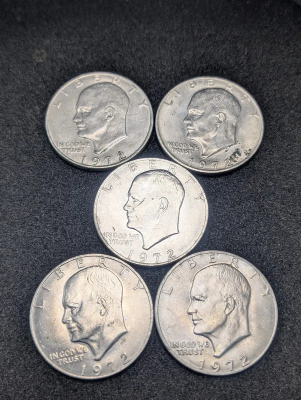 (5) 1972 Eisenhower Dollars from auction in Greenville, Ohio — image 15