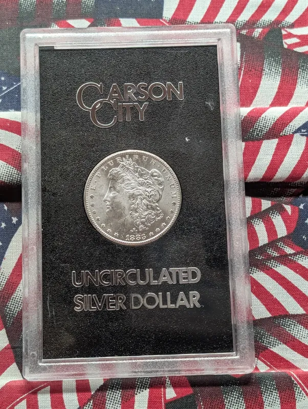 1883-CC Morgan Dollar, 90% Silver, 26.73g - In OGP from auction in Greenville, Ohio — image 16