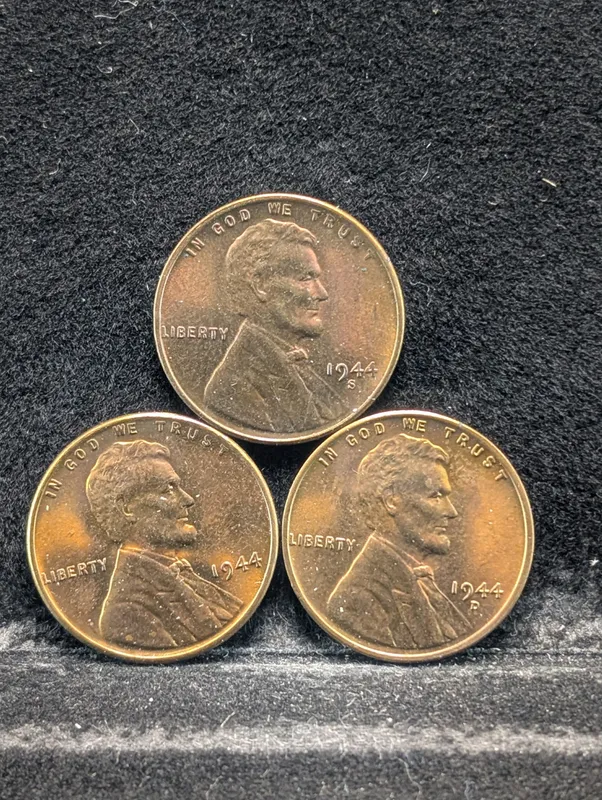 1944 P, D & S Wartime Lincoln Wheat Cents from auction in Greenville, Ohio — image 17
