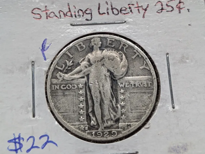 1929-S US Standing Liberty Quarter, 90% Silver from auction in Greenville, Ohio — image 44