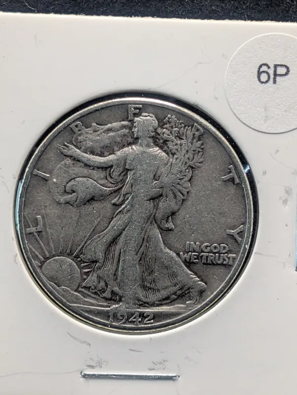 1942-P Walking Liberty 90% Silver Half Dollar from auction in Greenville, Ohio — image 47