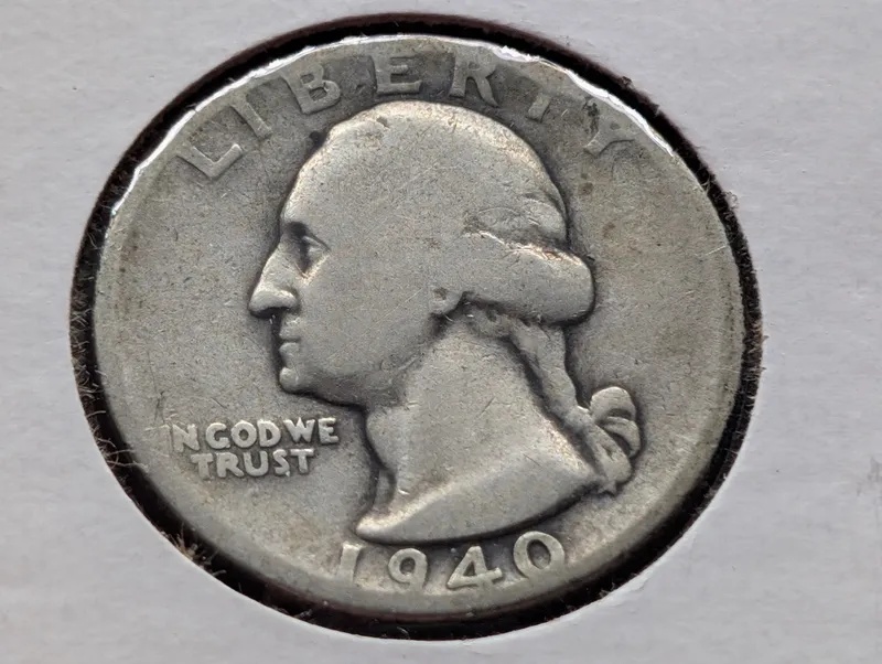 1940-D US Washington Quarter, 90% Silver from auction in Greenville, Ohio — image 25