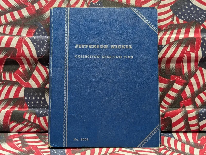 Whitman Jefferson Nickel Folder of (60) Coins Including 1938-1959 Issues - Contains all 11 silver wartime nickels and 1950-D key date from auction in Greenville, Ohio — image 29