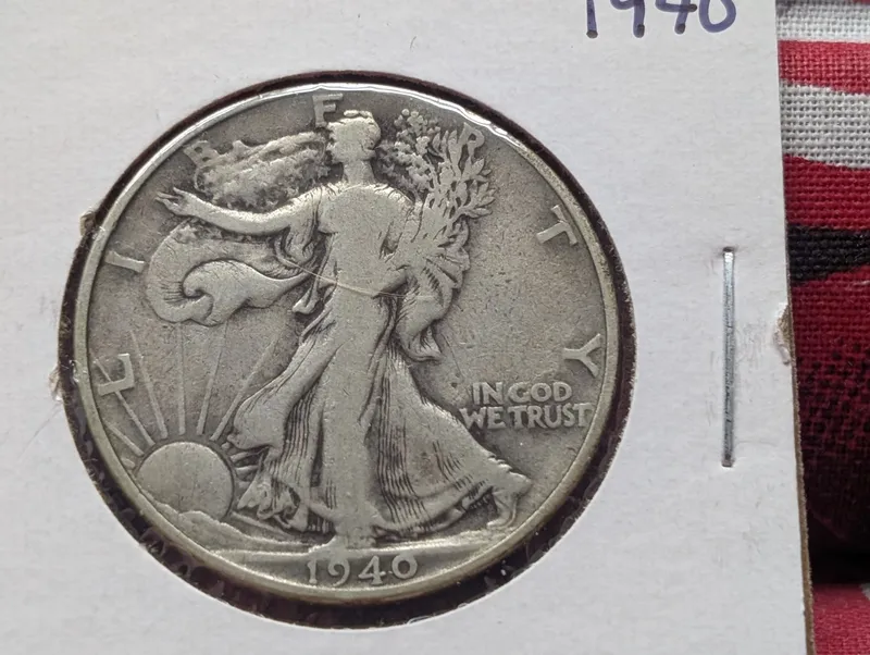 1940-P US Walking Liberty Half Dollar, 90% Silver from auction in Greenville, Ohio — image 32