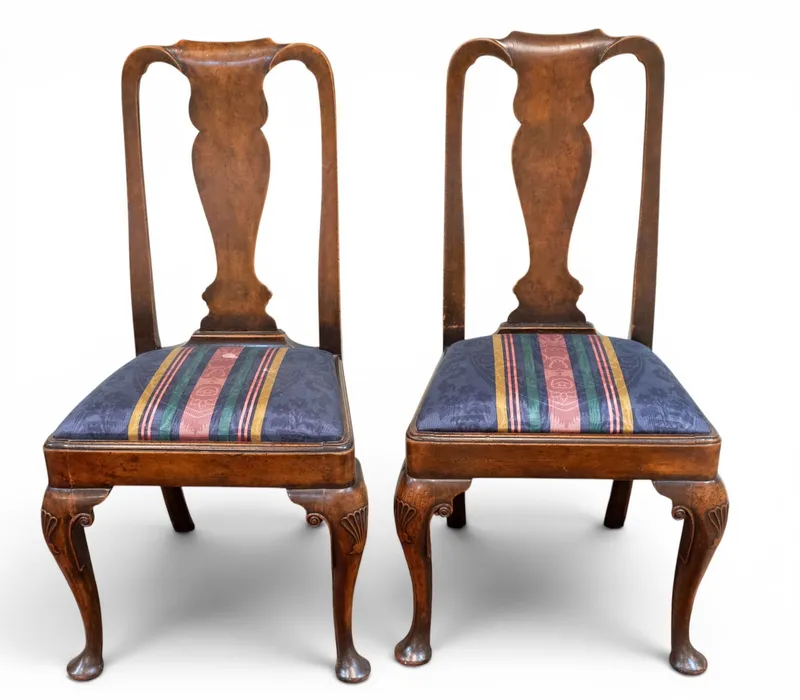 Pair of Queen Anne Side Chairs from auction in York, Pennsylvania — image 18
