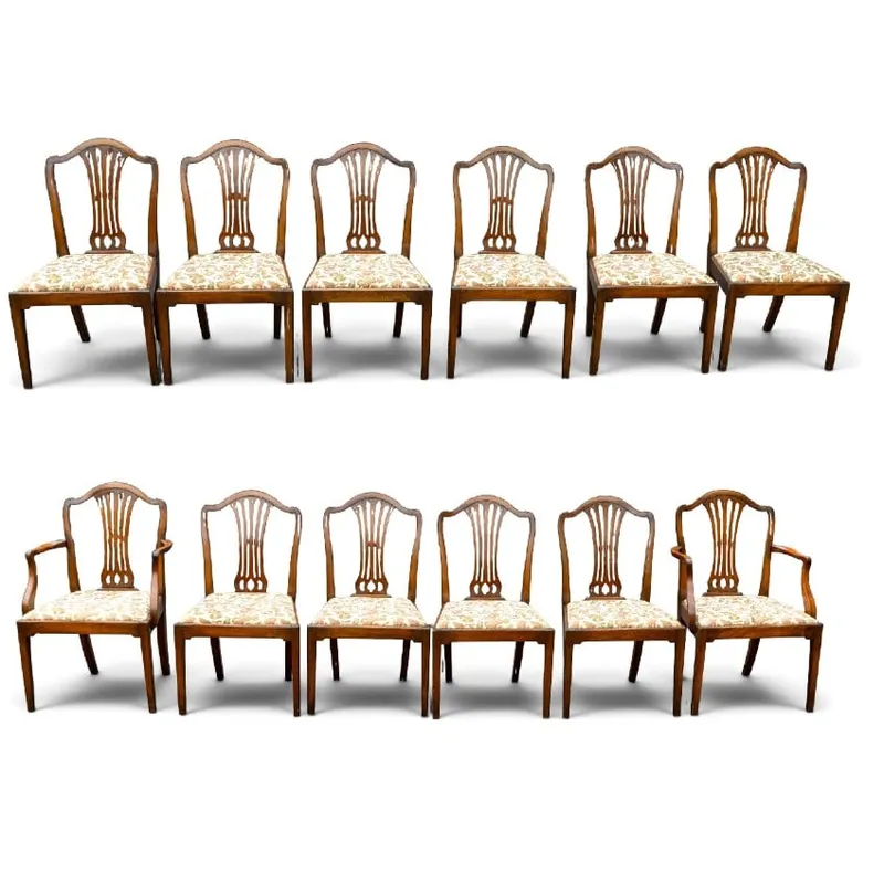 Set of 12 Mahogany Dining Chairs from auction in York, Pennsylvania — image 21