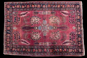 Antique Persian Sarouk Area Rug