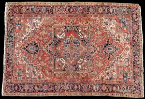 Persian Heriz Area Rug