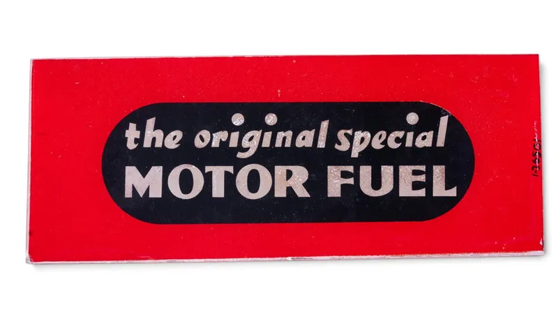 Reverse Painted Motor Fuel Glass Sign from auction in York, Pennsylvania — image 25