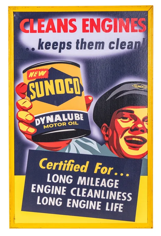 Sunoco Oil Vintage Trade Sign from auction in York, Pennsylvania — image 29