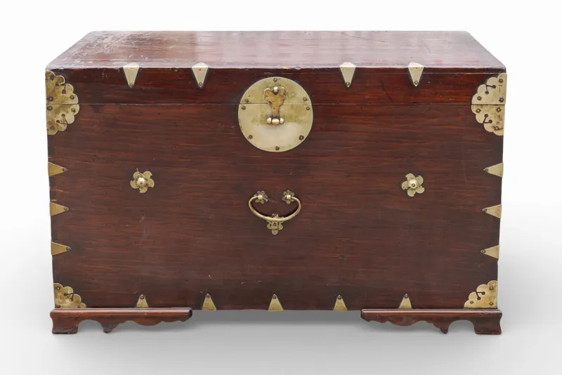 19th C Korean Wooden Box / Chest from auction in York, Pennsylvania — image 17