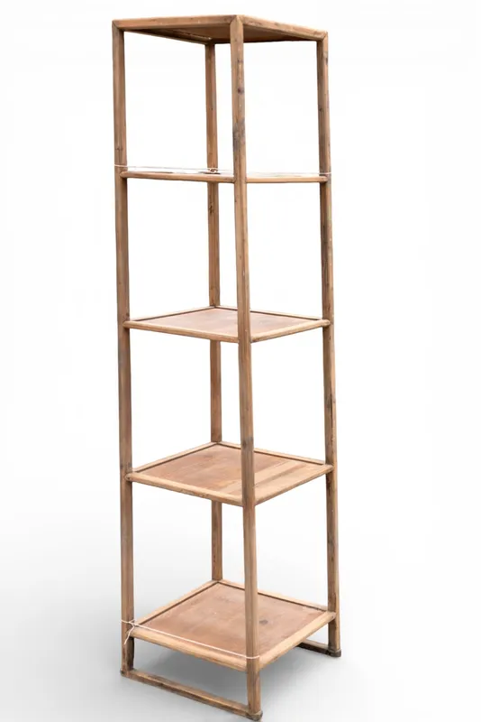 Rare Korean Four-Shelf Wooden Book Shelf / Etagere from auction in York, Pennsylvania — image 18