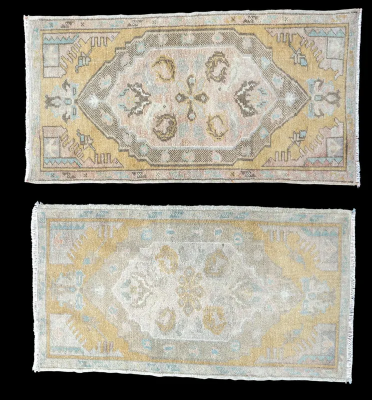 2 Small Turkish Area Rugs / Mats from auction in York, Pennsylvania — image 36