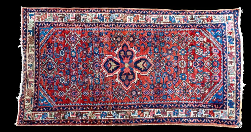 Persian Heriz Area Rug / Mat ~2.5' x 4.5' from auction in York, Pennsylvania — image 40