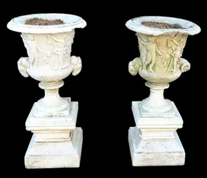 Pair of Neoclassical Garden Urns