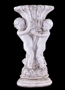 Figural Concrete Cherub Garden Planter
