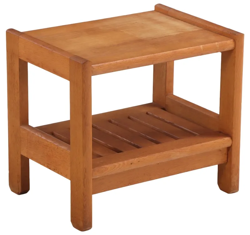FRENCH OAK END TABLE BY GUILLERME AND CHAMBRON C 1960. from auction in Philadelphia, Pennsylvania — image 15