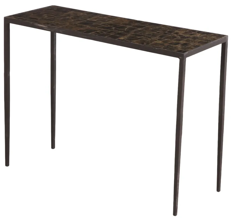 IRON AND MICA CONSOLE TABLE IN THE MANNER OF JEAN-MICHEL FRANK. from auction in Philadelphia, Pennsylvania — image 21