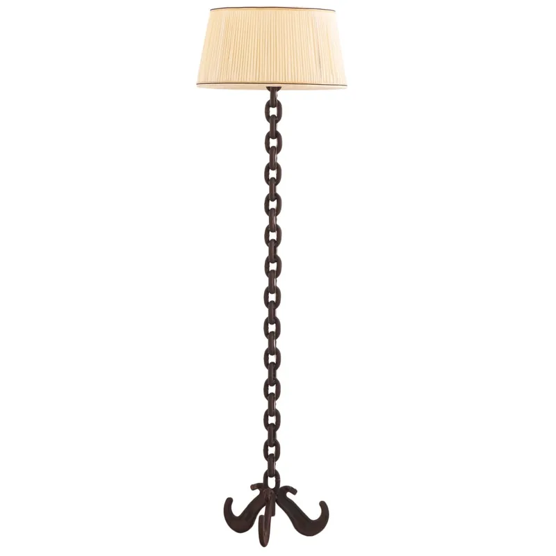 CHAIN LINK IRON FLOOR LAMP WITH C CLAMP BASE. from auction in Philadelphia, Pennsylvania — image 30