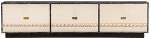 Architect Designed South American Cerused Oak and Lacquered Wood Sideboard C 1960 Having Four