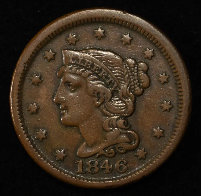 1846 LARGE CENT XF from auction in Findlay, Ohio — image 29