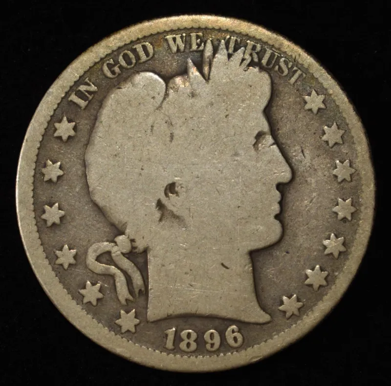 1896-S BARBER HALF DOLLAR GOOD from auction in Findlay, Ohio — image 41