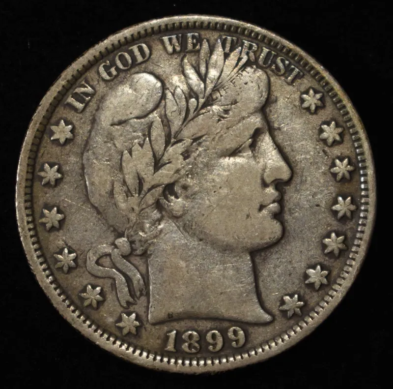 1899 BARBER HALF DOLLAR VF from auction in Findlay, Ohio — image 45